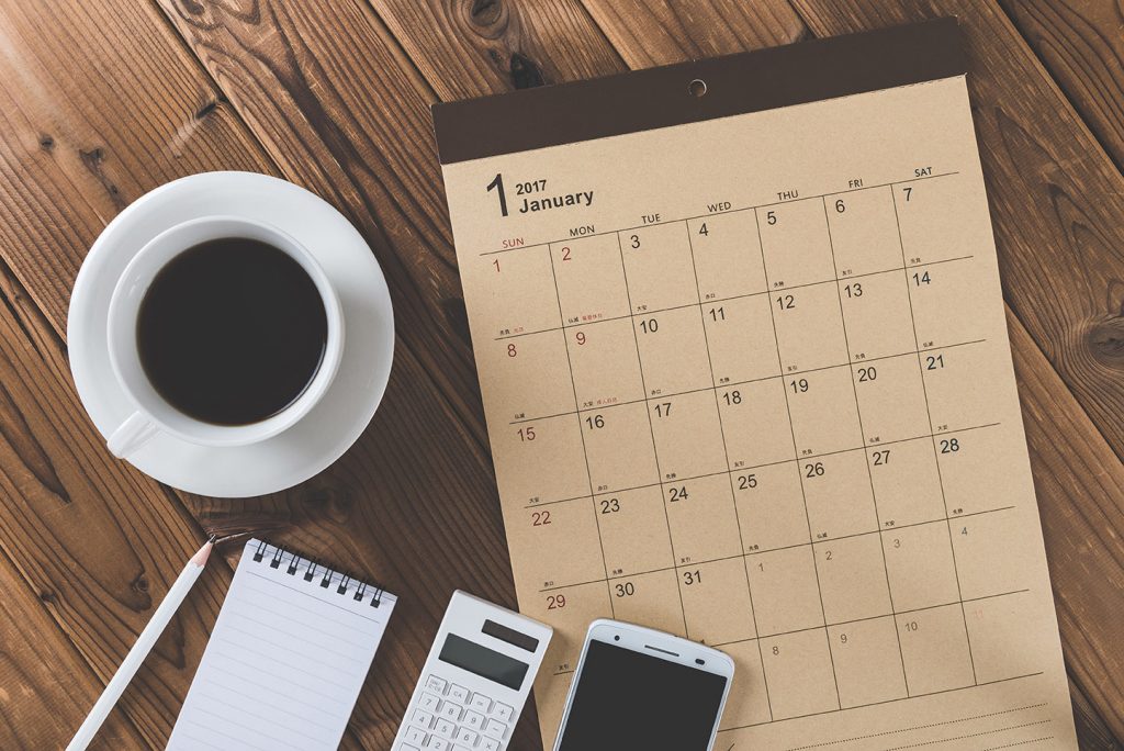 Calendar for Planning Social Security Disability Appeal